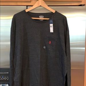 Black/Charcoal Long Sleeve Ralph Lauren shirt NWT